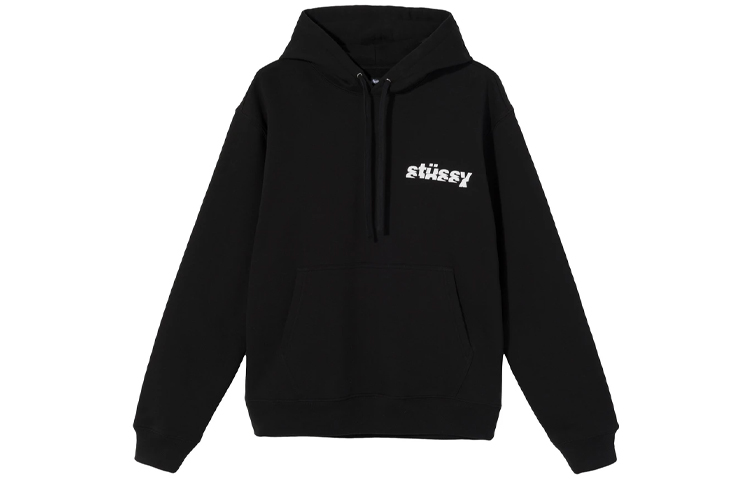 Stüssy Stussy Spiral Earth Lettering Hoodie Black Unisex Vintage Style. 318038 圖 3