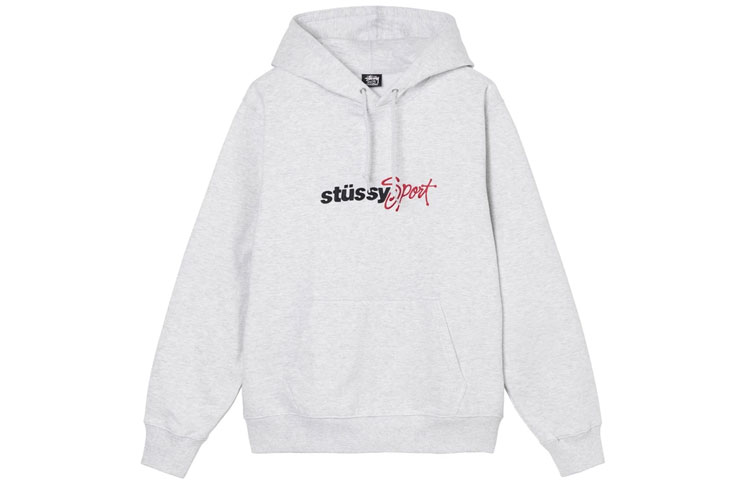Shop Stüssy Stussy Sport Embroidered Hoodie Retro Unisex Style. 118445