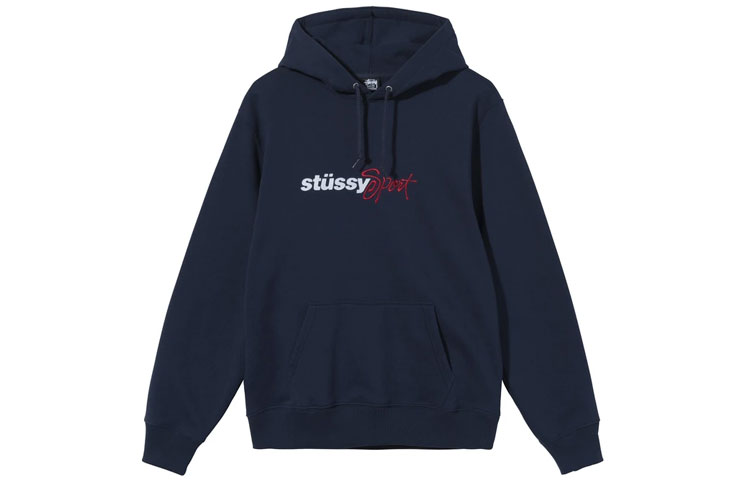 Details for Stüssy Stussy Sport Embroidered Hoodie Retro Unisex Style. 118445