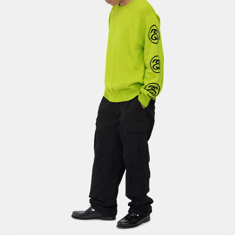 Stüssy Stussy SS-Link Crewneck Vintage Retro Sweater Unisex Pullover. 117133 圖 8