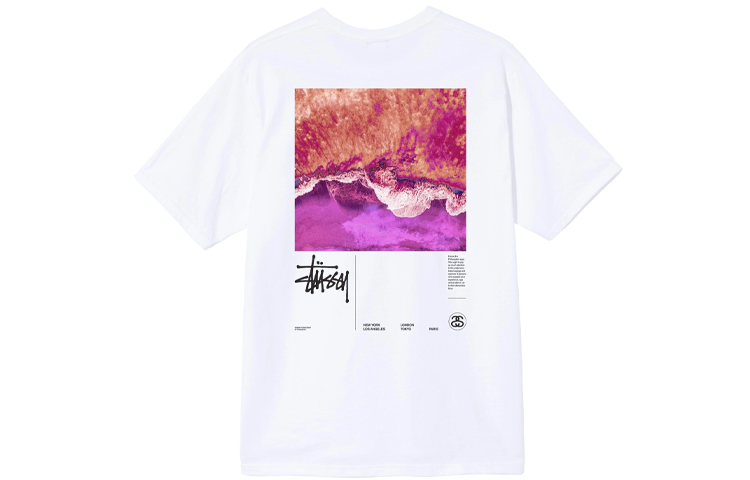 Shop Stüssy Stussy SS21 Ocean Dream Tee Logo Graphic Vintage Unisex Casual T-Shirt. 1904710