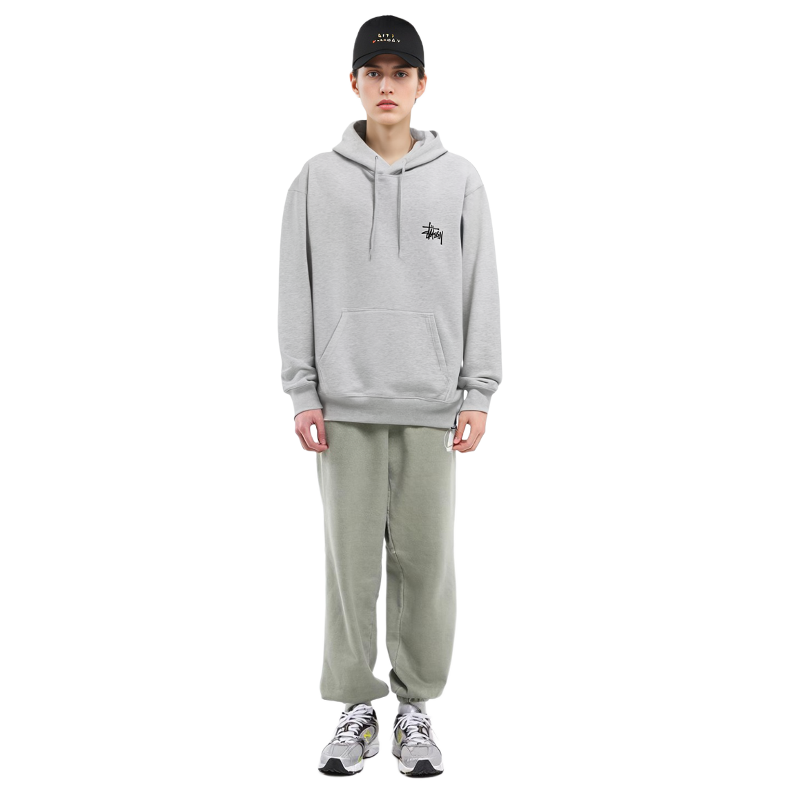 Shop Stüssy Stussy SS22 Alphabet Print Fleece-Lined Loose Fit Retro Hoodie Unisex. 1924762