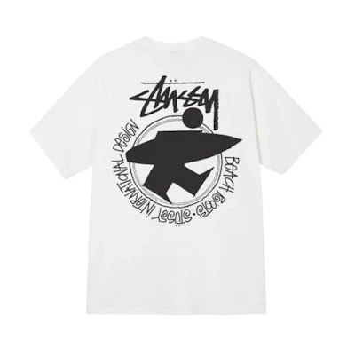 Stüssy Stussy SS22 Back Print Casual Vintage T-Shirt Unisex Retro Style. 1904800