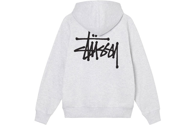 Order Stüssy Stussy SS22 經典標誌印花基本款拉鍊連帽衣 男女款衛衣. 1974762