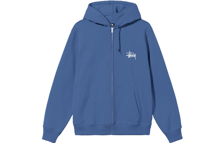 Sizing Stüssy Stussy SS22 經典標誌印花基本款拉鍊連帽衣 男女款衛衣. 1974762