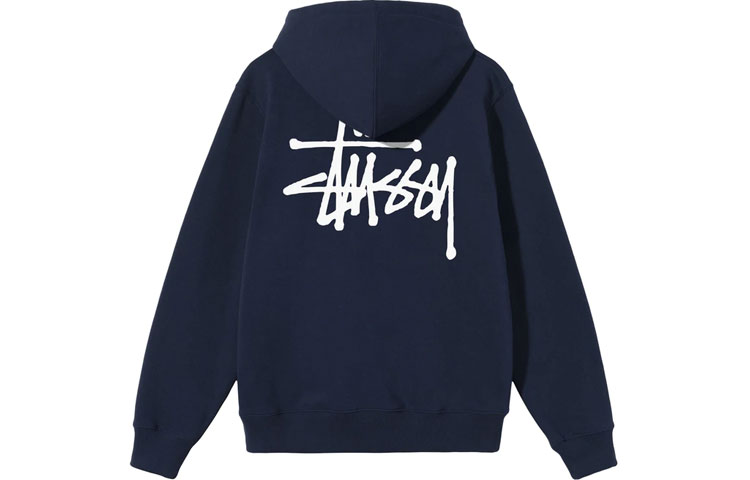 Cheap Stüssy Stussy SS22 經典標誌印花基本款拉鍊連帽衣 男女款衛衣. 1974762