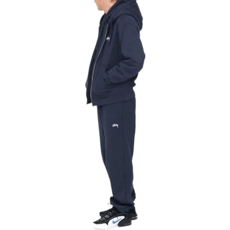 Stüssy Stussy SS22 Classic Embroidered Logo Zip-Up Hoodie Unisex Vintage Style Pullover 118471 圖 11