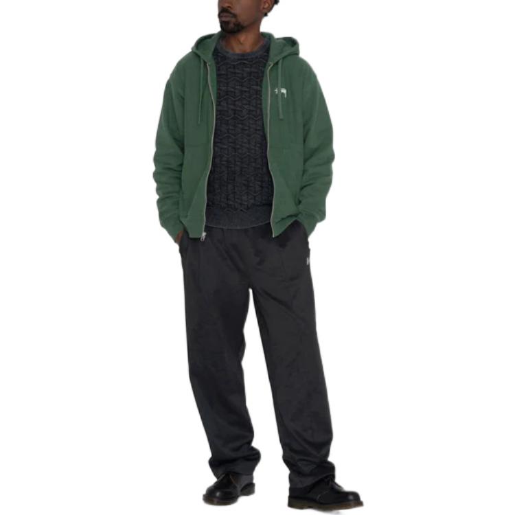 Stüssy Stussy SS22 Classic Embroidered Logo Zip-Up Hoodie Unisex Vintage Style Pullover 118471 圖 16