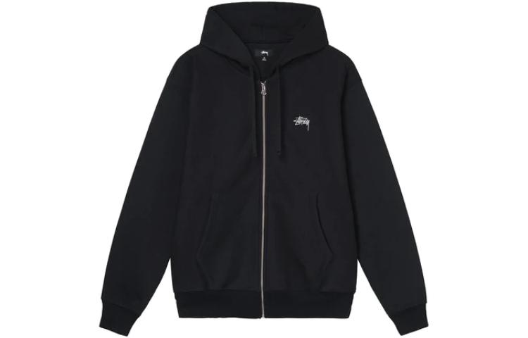 Stüssy Stussy SS22 Classic Embroidered Logo Zip-Up Hoodie Unisex Vintage Style Pullover 118471 圖 17