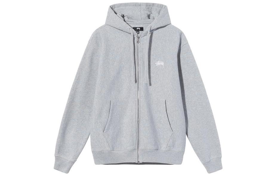 Stüssy Stussy SS22 Classic Embroidered Logo Zip-Up Hoodie Unisex Vintage Style Pullover 118471 圖 21