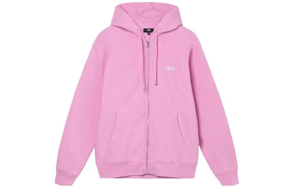 Stüssy Stussy SS22 Classic Embroidered Logo Zip-Up Hoodie Unisex Vintage Style Pullover 118471 圖 23