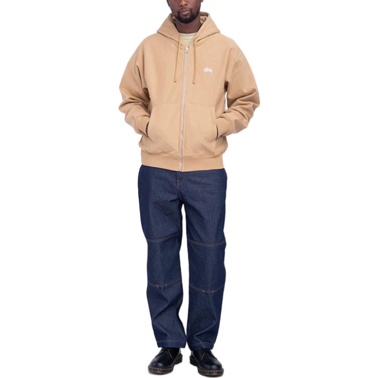 Stüssy Stussy SS22 Classic Embroidered Logo Zip-Up Hoodie Unisex Vintage Style Pullover 118471 圖 6