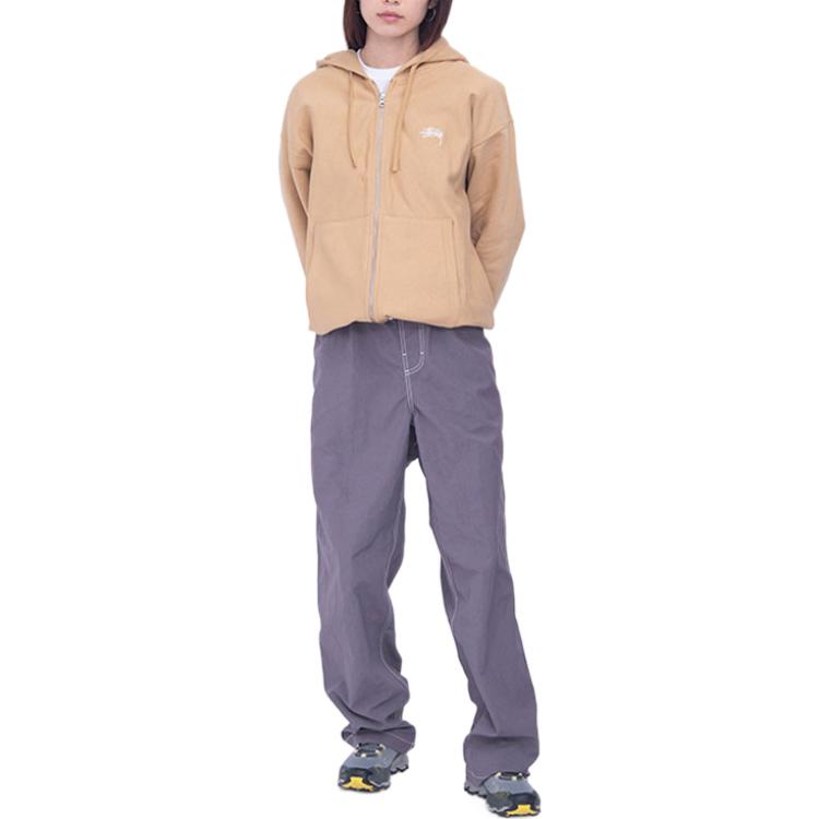Stüssy Stussy SS22 Classic Embroidered Logo Zip-Up Hoodie Unisex Vintage Style Pullover 118471 圖 7