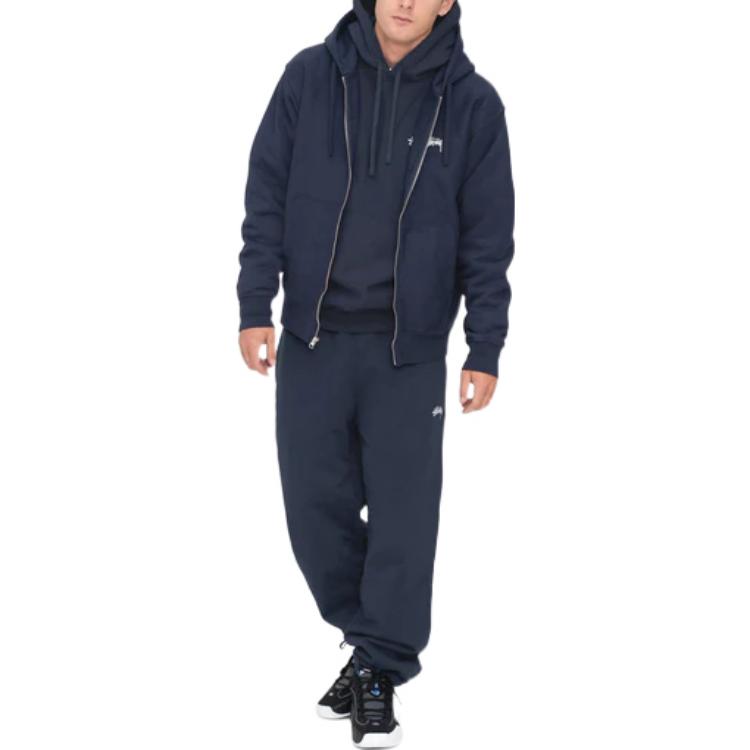 Stüssy Stussy SS22 Classic Embroidered Logo Zip-Up Hoodie Unisex Vintage Style Pullover 118471 圖 10
