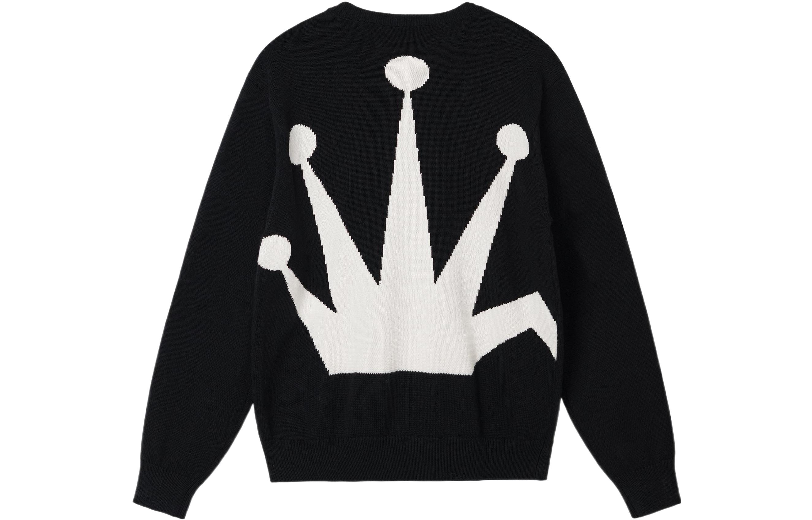 Stüssy Stussy SS22 Crown Print Crewneck Vintage Long Sleeve Sweater Unisex. 117130