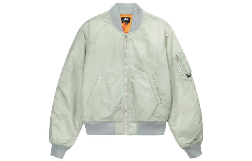 Stüssy Stussy SS22 Dyed Nylon Bomber Jacket Unisex Retro American Style Outerwear. 115618 圖 17