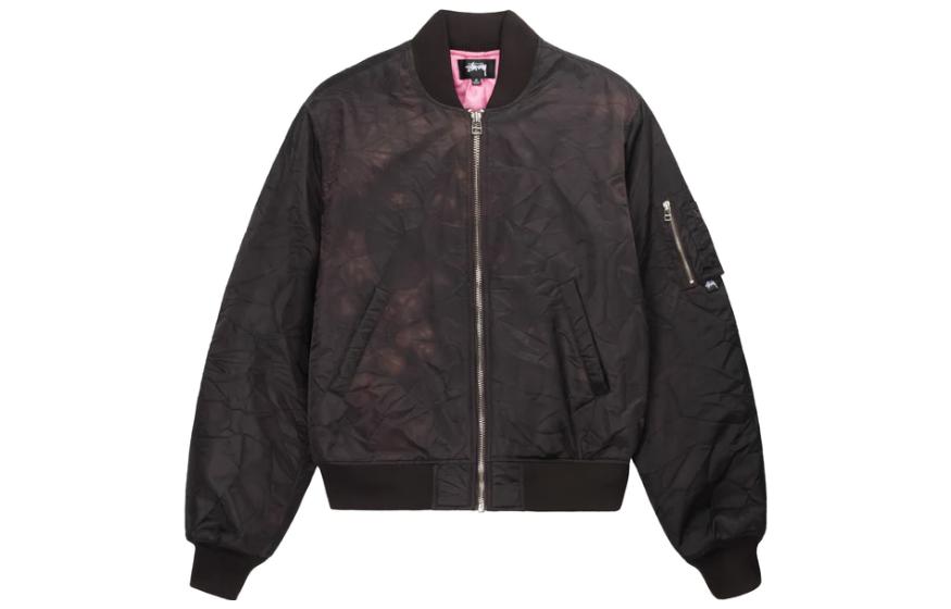 Stüssy Stussy SS22 Dyed Nylon Bomber Jacket Unisex Retro American Style Outerwear. 115618 圖 18