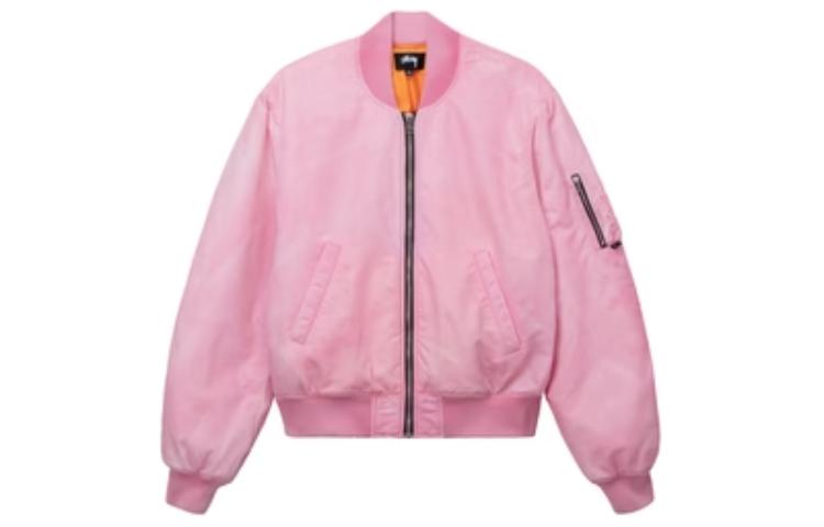 Stüssy Stussy SS22 Dyed Nylon Bomber Jacket Unisex Retro American Style Outerwear. 115618 圖 2