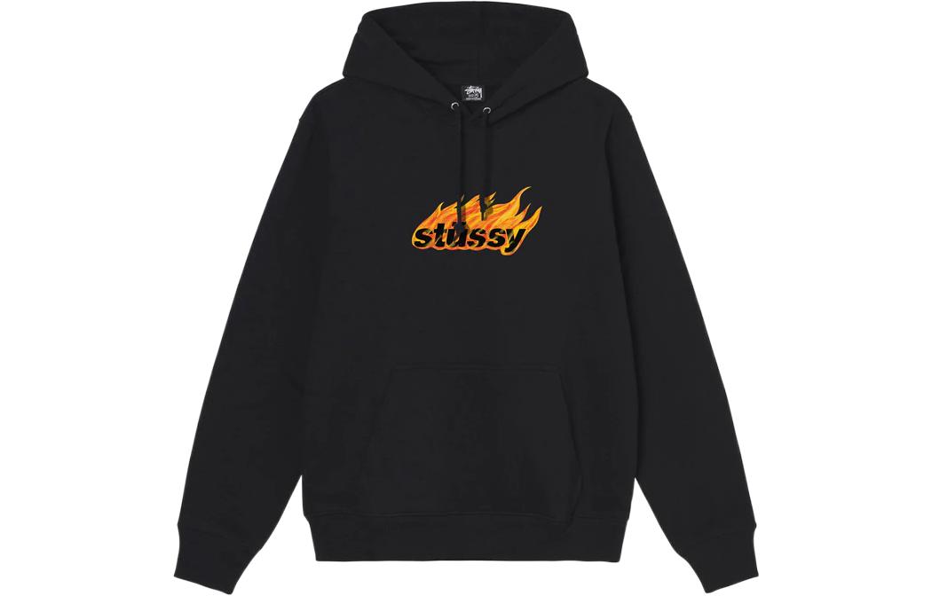 Stüssy Stussy SS22 Flames Logo Hoodie Unisex Retro Sweatshirt. 1924763
