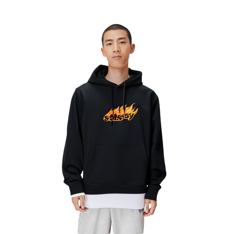 Stüssy Stussy SS22 Flames Logo Hoodie Unisex Retro Sweatshirt. 1924763 圖 4