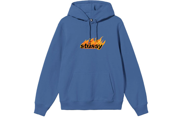 Stüssy Stussy SS22 Flames Logo Hoodie Unisex Retro Sweatshirt. 1924763 圖 6