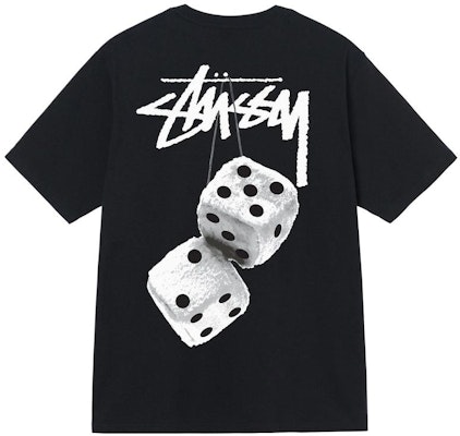 Stüssy Stussy SS22 毛絨骰子圖案男女款短袖圓領T恤. 1904765 Cheap Stüssy Stussy SS22 毛絨骰子圖案男女款短袖圓領T恤. 1904765