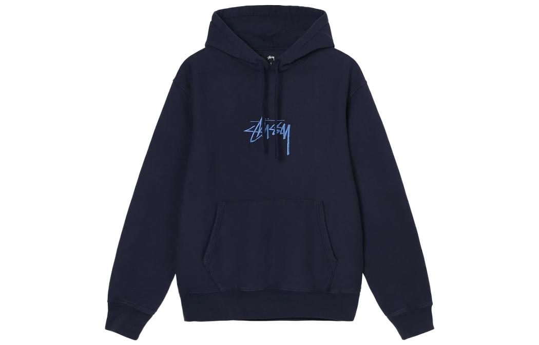 Stüssy Stussy SS22 Logo Embroidered Vintage Hoodie Unisex. 118475