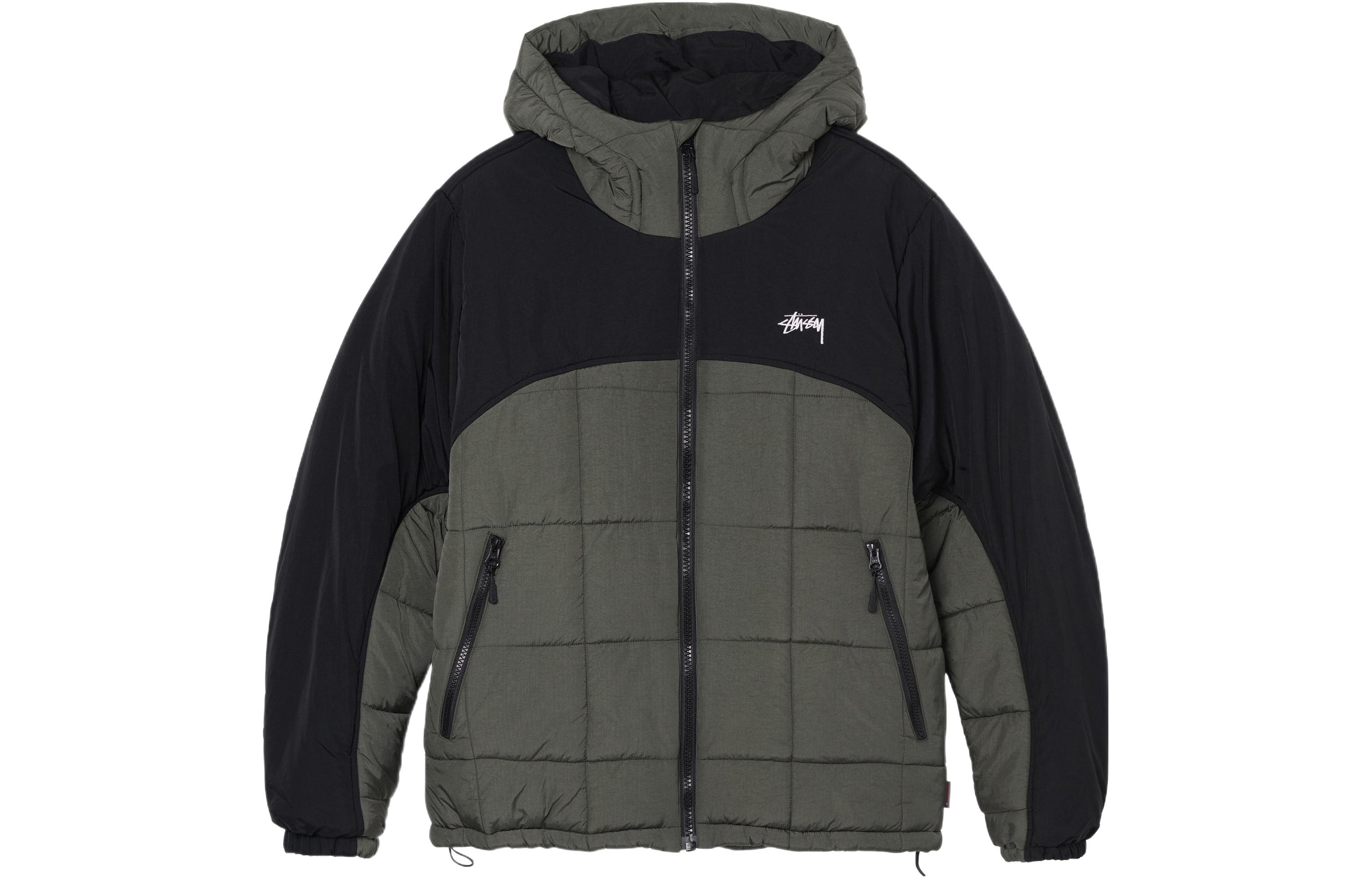 Stüssy Stussy SS22 Primaloft Mountain Jacket Winter  Retro Hooded Cotton Coat. 115614
