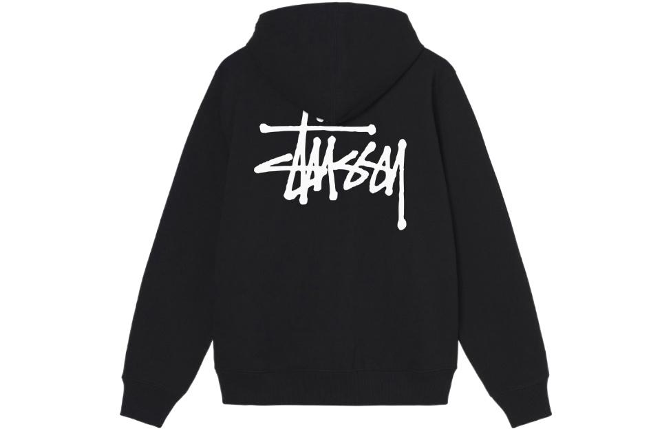 Stüssy Stussy SS22 Printed Logo Hoodie Unisex Vintage Style Black. 1924762-BLAC