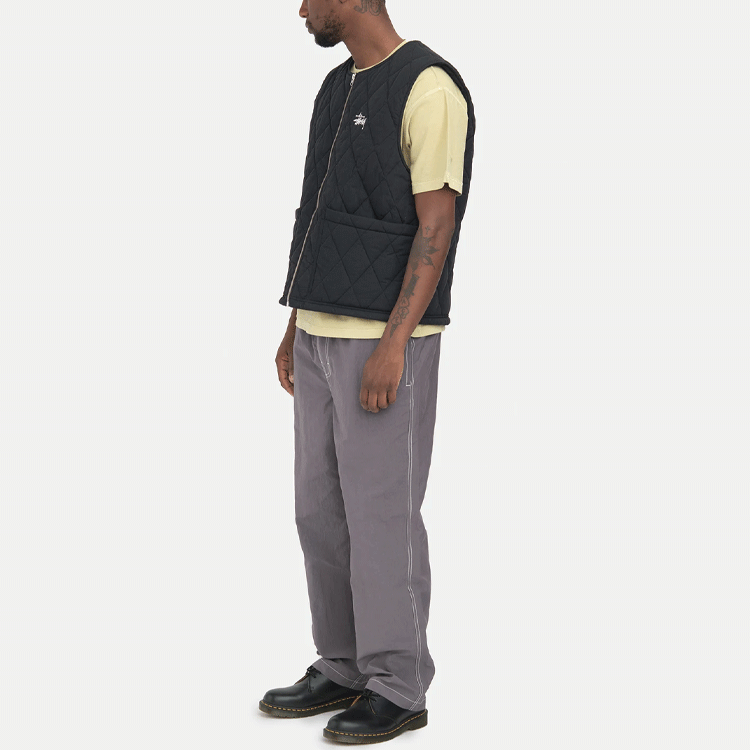 Stüssy Stussy SS22 Quilted Zip Vest American Retro  Vest. 115637 圖 17