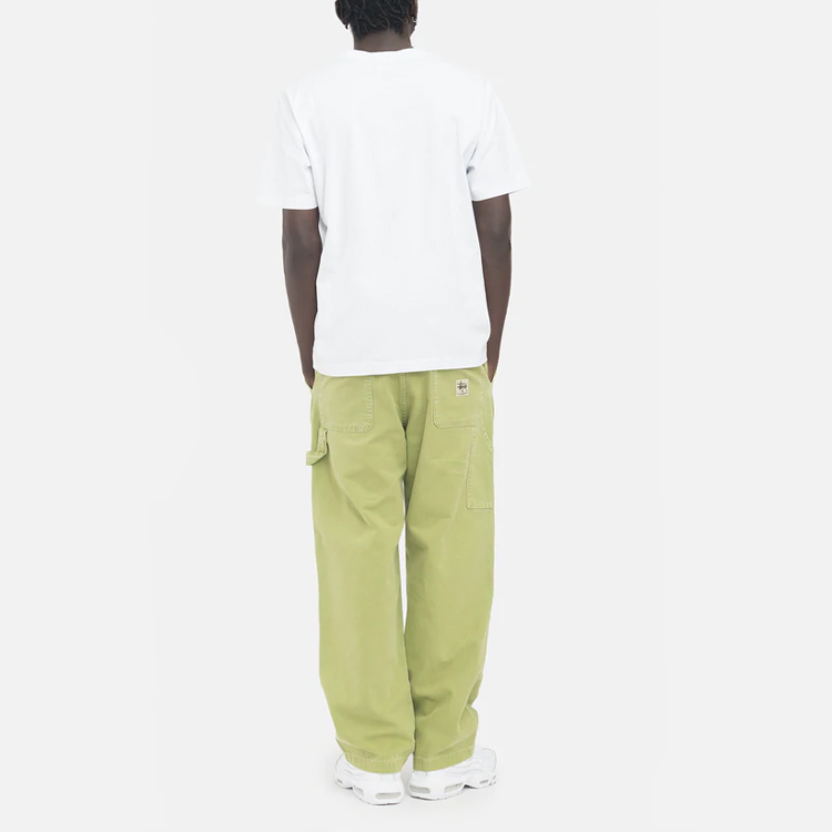 Purchase Stüssy Stussy SS22 Stone Washed Canvas Work Pant Green - Unisex Vintage Straight Jeans. 116541