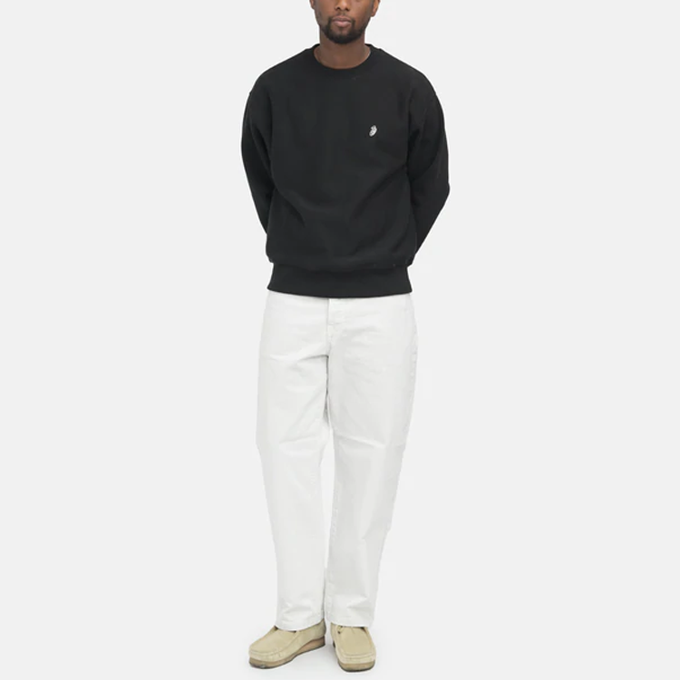 Stüssy Stussy SS22 Swirl Applique Crewneck Retro Sweatshirt Unisex. 118476 圖 4