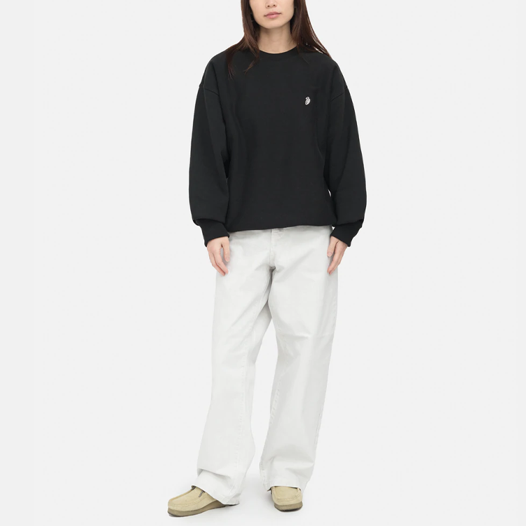 Stüssy Stussy SS22 Swirl Applique Crewneck Retro Sweatshirt Unisex. 118476 圖 5