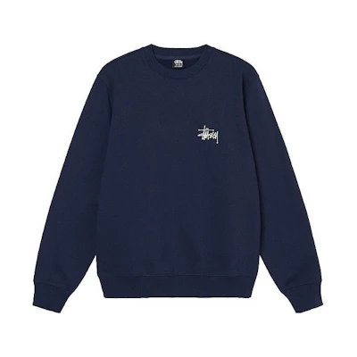 Stüssy Stussy SS22 Unisex Solid Logo Crewneck Long Sleeve Pullover Sweatshirt 1914762