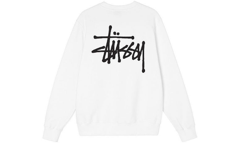Stüssy Stussy SS22 Unisex Solid Logo Crewneck Long Sleeve Pullover Sweatshirt 1914762 圖 11