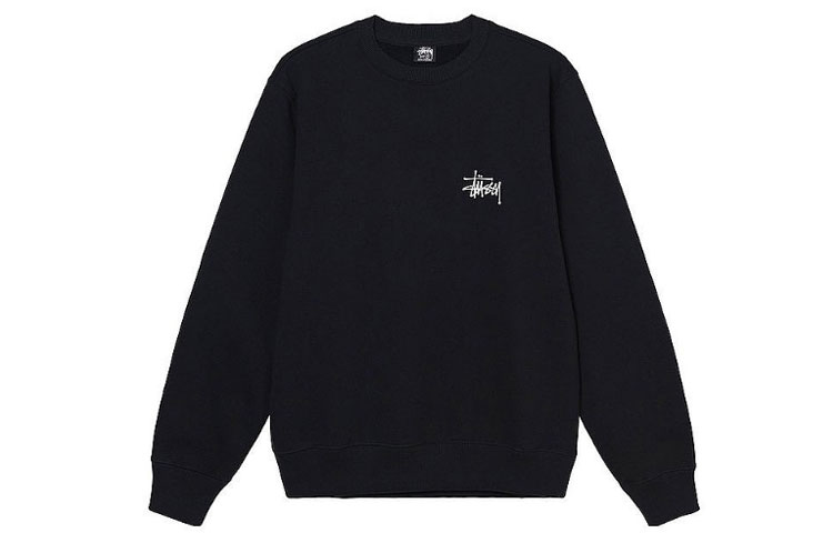 Stüssy Stussy SS22 Unisex Solid Logo Crewneck Long Sleeve Pullover Sweatshirt 1914762 圖 2
