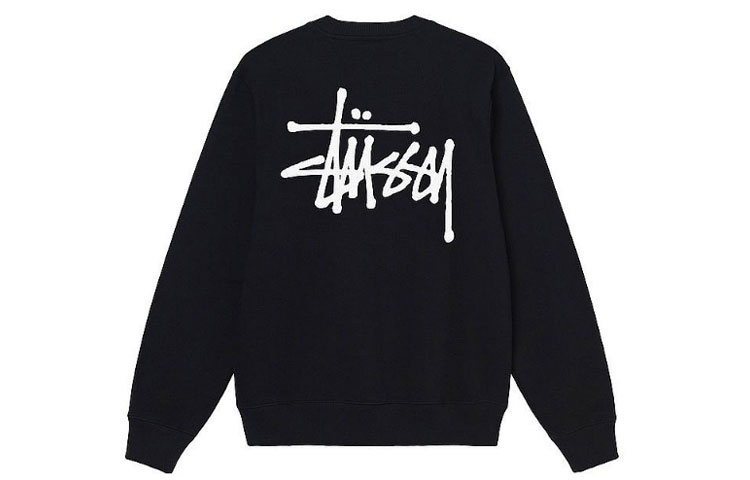 Stüssy Stussy SS22 Unisex Solid Logo Crewneck Long Sleeve Pullover Sweatshirt 1914762 圖 3