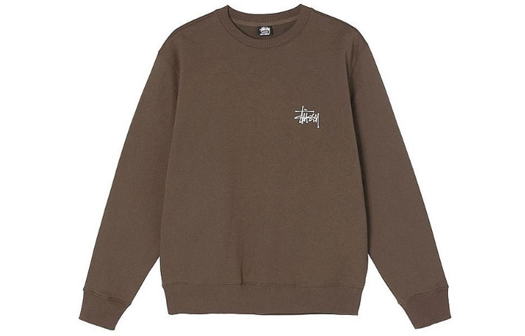 Stüssy Stussy SS22 Unisex Solid Logo Crewneck Long Sleeve Pullover Sweatshirt 1914762 圖 6