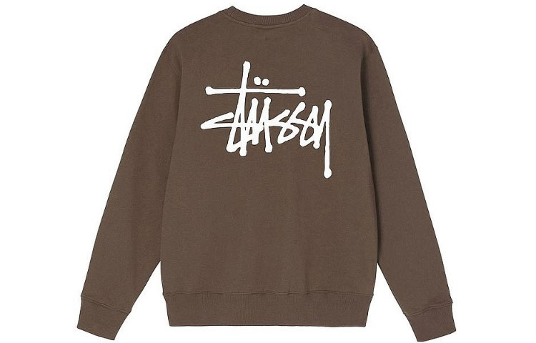 Stüssy Stussy SS22 Unisex Solid Logo Crewneck Long Sleeve Pullover Sweatshirt 1914762 圖 7