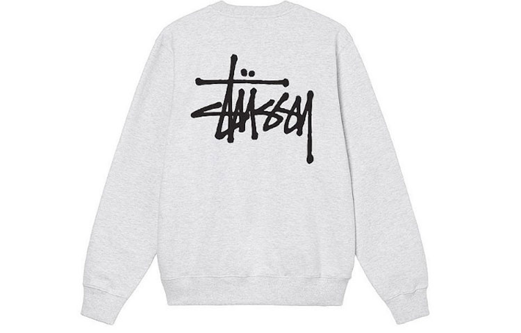 Stüssy Stussy SS22 Unisex Solid Logo Crewneck Long Sleeve Pullover Sweatshirt 1914762 圖 9