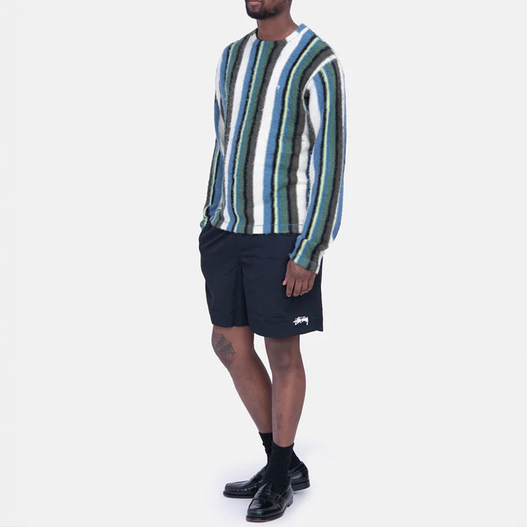 Purchase Stüssy Stussy SS22 直條紋復古針織毛衣 中性款式 117108