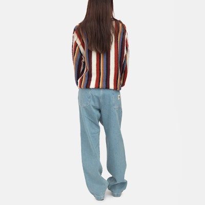 Stüssy Stussy SS22 直條紋復古針織毛衣 中性款式 117108 2