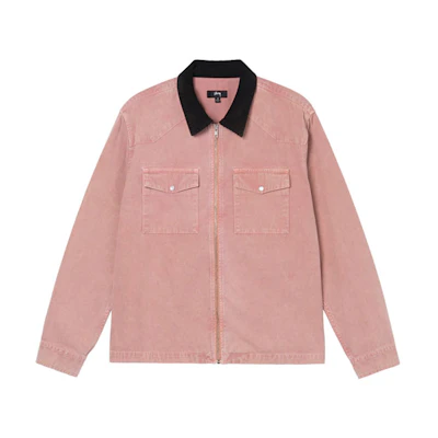 Stüssy Stussy SS22 Washed Canvas Vintage Work Shirt Unisex Denim Style. 1110214