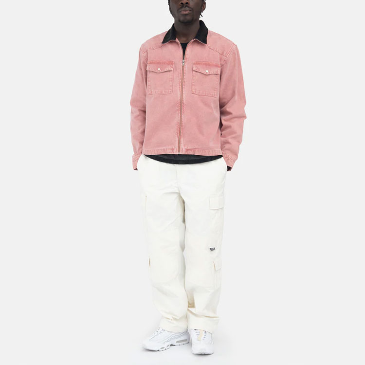 Stüssy Stussy SS22 Washed Canvas Vintage Work Shirt Unisex Denim Style. 1110214 圖 4