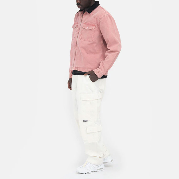 Stüssy Stussy SS22 Washed Canvas Vintage Work Shirt Unisex Denim Style. 1110214 圖 6