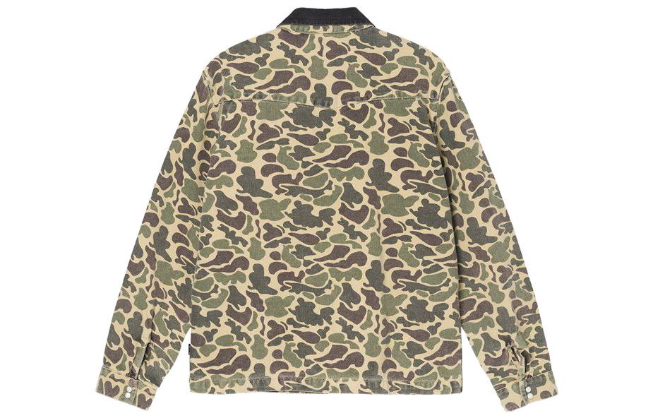 Stüssy Stussy SS22 Washed Canvas Vintage Work Shirt Unisex Denim Style. 1110214 圖 8