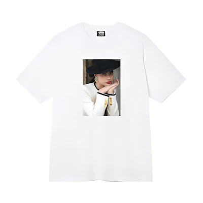 Stüssy Stussy SS22 White Graphic Crewneck Cotton Vintage Unisex Couple T-Shirt. 3903776