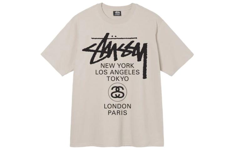 Stüssy Stussy SS22 World Tour Tee Graphic Print Vintage Crewneck Unisex T-Shirt 3903713