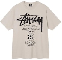 Stüssy Stussy SS22 World Tour Tee Graphic Print Vintage Crewneck Unisex T-Shirt 3903713 Stüssy Stussy SS22 World Tour Tee Graphic Print Vintage Crewneck Unisex T-Shirt 3903713