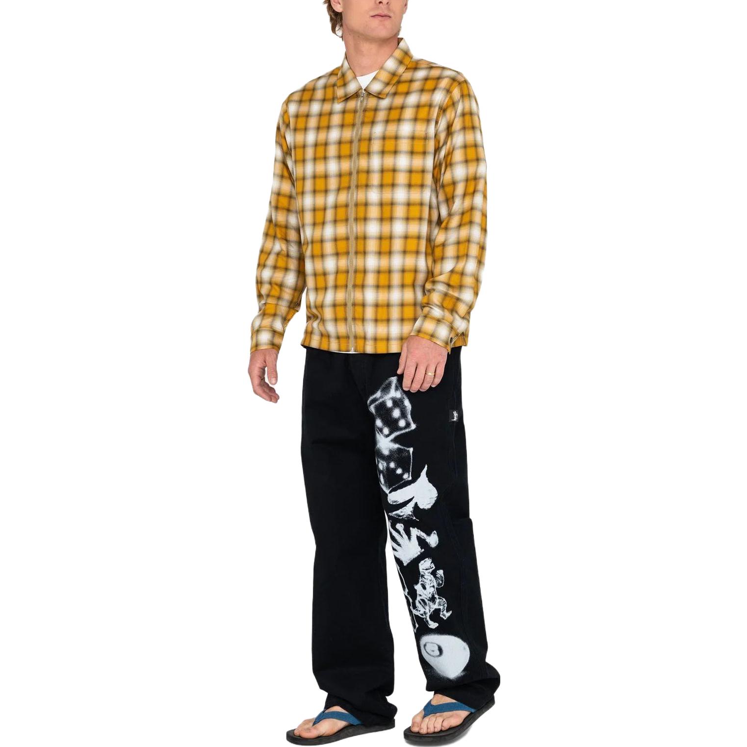 Details for Stüssy Stussy SS23 Airbrush Icon Beach Pants Unisex Black Vintage Denim Casual Style. 116622